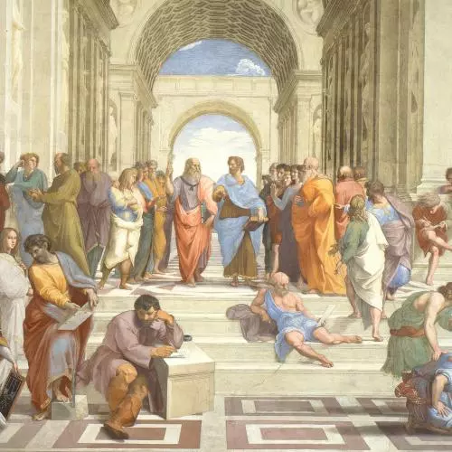 the school of athens by raffaello sanzio da urbino
