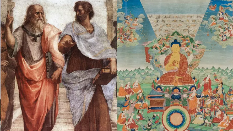 Plato and the Buddha Shakyamuni